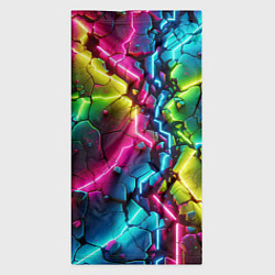Бандана-труба Трещина - неон, цвет: 3D-принт — фото 2