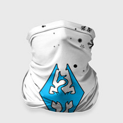 Бандана-труба Skyrim logo winter, цвет: 3D-принт