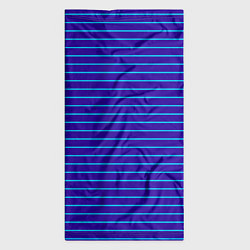 Бандана-труба Неоновые линии циан на темно синем, цвет: 3D-принт — фото 2