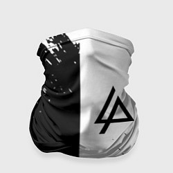 Бандана-труба Linkin park краски чёрнобелый, цвет: 3D-принт