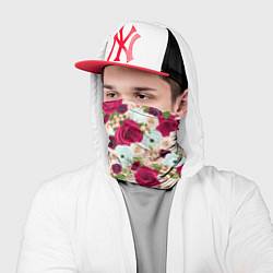 Бандана-труба Цветочный фон, цвет: 3D-принт — фото 2