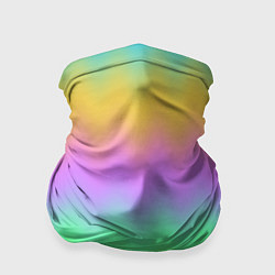 Бандана-труба Мягкие неоновые зигзаги, цвет: 3D-принт