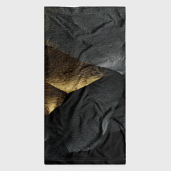 Бандана-труба Черная текстура с золотистым напылением, цвет: 3D-принт — фото 2