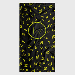 Бандана-труба Twenty one pilots pattern rock yellow, цвет: 3D-принт — фото 2