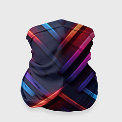 Бандана-труба Неоновый узор пластины, цвет: 3D-принт