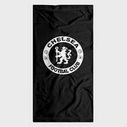 Бандана-труба Chelsea fc белое лого, цвет: 3D-принт — фото 2