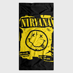 Бандана-труба Nirvana - смайлик, цвет: 3D-принт — фото 2