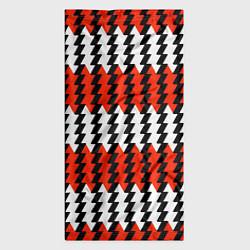 Бандана-труба Вертикальные красно-белые полосы, цвет: 3D-принт — фото 2