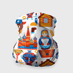 Бандана-труба Русские народные традиции, цвет: 3D-принт