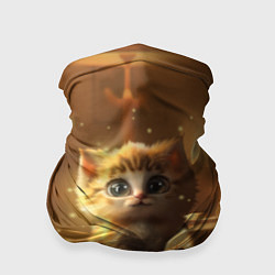 Бандана-труба Теплый котик, цвет: 3D-принт