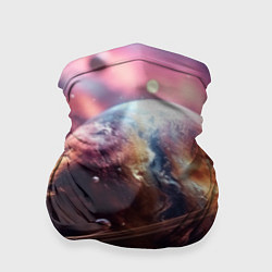 Бандана-труба Объемный космос и планеты, цвет: 3D-принт
