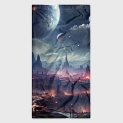 Бандана-труба Фантастическая планета внутри космоса, цвет: 3D-принт — фото 2