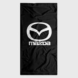 Бандана-труба Mazda logo white, цвет: 3D-принт — фото 2