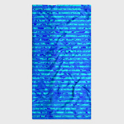 Бандана-труба Яркий голубой абстрактный полосатый, цвет: 3D-принт — фото 2