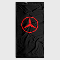 Бандана-труба Mercedes logo red, цвет: 3D-принт — фото 2