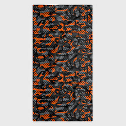 Бандана-труба Оранжевый камуфляж, цвет: 3D-принт — фото 2