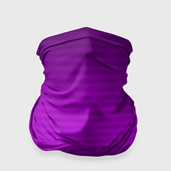 Бандана-труба Фиолетовый градиентный полосатый комбинированный у, цвет: 3D-принт