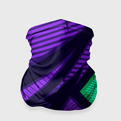 Бандана-труба Абстрактный узор с геометрической концепцией, цвет: 3D-принт