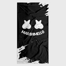 Бандана-труба Marshmello белые краски, цвет: 3D-принт — фото 2