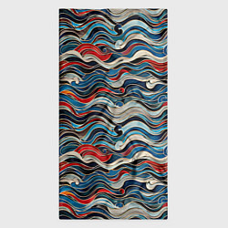 Бандана-труба Разноцветные абстрактные волны, цвет: 3D-принт — фото 2