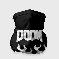 Бандана-труба Doom fire white, цвет: 3D-принт