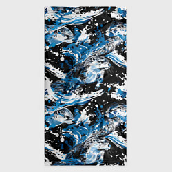 Бандана-труба Выдры в речке на волнах - паттерн, цвет: 3D-принт — фото 2