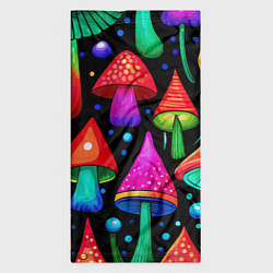 Бандана-труба Неоновые мухоморы в горошек, цвет: 3D-принт — фото 2