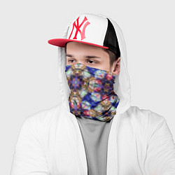 Бандана-труба Пестрый калейдоскопический узор, цвет: 3D-принт — фото 2