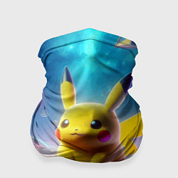 Бандана-труба Funny Pikachu - vaporwave, цвет: 3D-принт