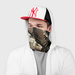 Бандана-труба Жидкая субстанция светло-коричневая, цвет: 3D-принт — фото 2