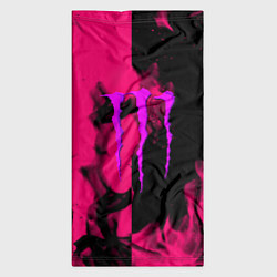 Бандана-труба Monster energy fire pink, цвет: 3D-принт — фото 2