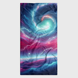 Бандана-труба Spiral neon galaxy - ai art fantasy, цвет: 3D-принт — фото 2