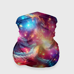 Бандана Colorfull neon space clouds - ai art fantasy