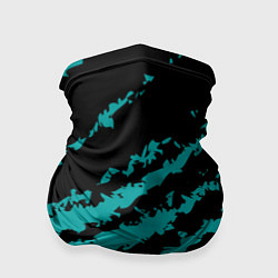 Бандана-труба The color is black and light blue, цвет: 3D-принт