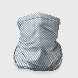 Бандана-труба Текстурный бело-голубой в крапинку, цвет: 3D-принт
