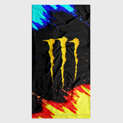 Бандана-труба Monster energy огненные краски, цвет: 3D-принт — фото 2