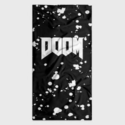 Бандана-труба Doom белые краски всплеск, цвет: 3D-принт — фото 2