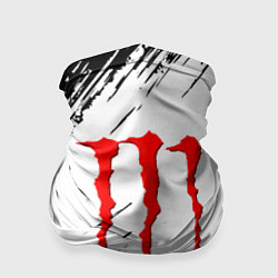 Бандана-труба Monster energy черно краски, цвет: 3D-принт