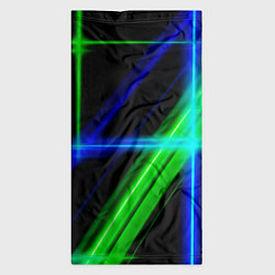 Бандана-труба Color blue black green, цвет: 3D-принт — фото 2