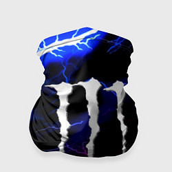 Бандана-труба Monster energy молнии неон, цвет: 3D-принт