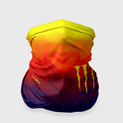 Бандана-труба Monster energy geometry yellow, цвет: 3D-принт