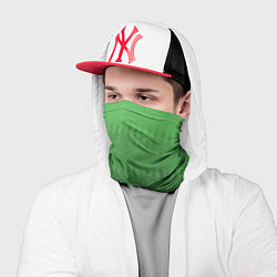 Бандана-труба Зеленый градиент текстурные полосы, цвет: 3D-принт — фото 2