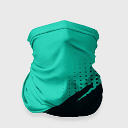 Бандана-труба Color black light blue, цвет: 3D-принт