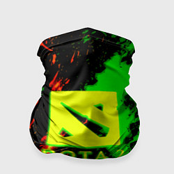 Бандана-труба Dota 2 кислотные краски, цвет: 3D-принт