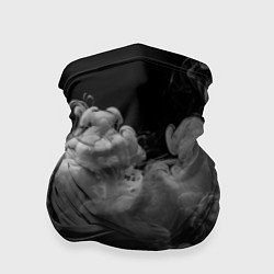 Бандана-труба Черной белый дымок, цвет: 3D-принт