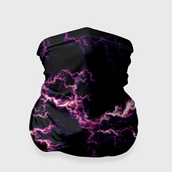 Бандана-труба Lightning pink glow, цвет: 3D-принт