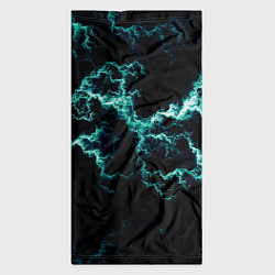 Бандана-труба Lightning light blue glow, цвет: 3D-принт — фото 2