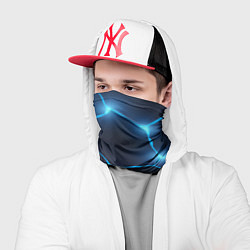 Бандана-труба Неоновый космический фон потрескавшееся земля, цвет: 3D-принт — фото 2