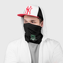 Бандана-труба ФК Краснодар - лого на черном, цвет: 3D-принт — фото 2