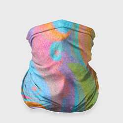Бандана Абстракция - multicolored curves